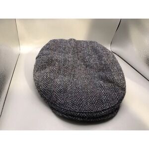 Wool Herringbone Flat Cap 100% Pure Wool Thinsulate